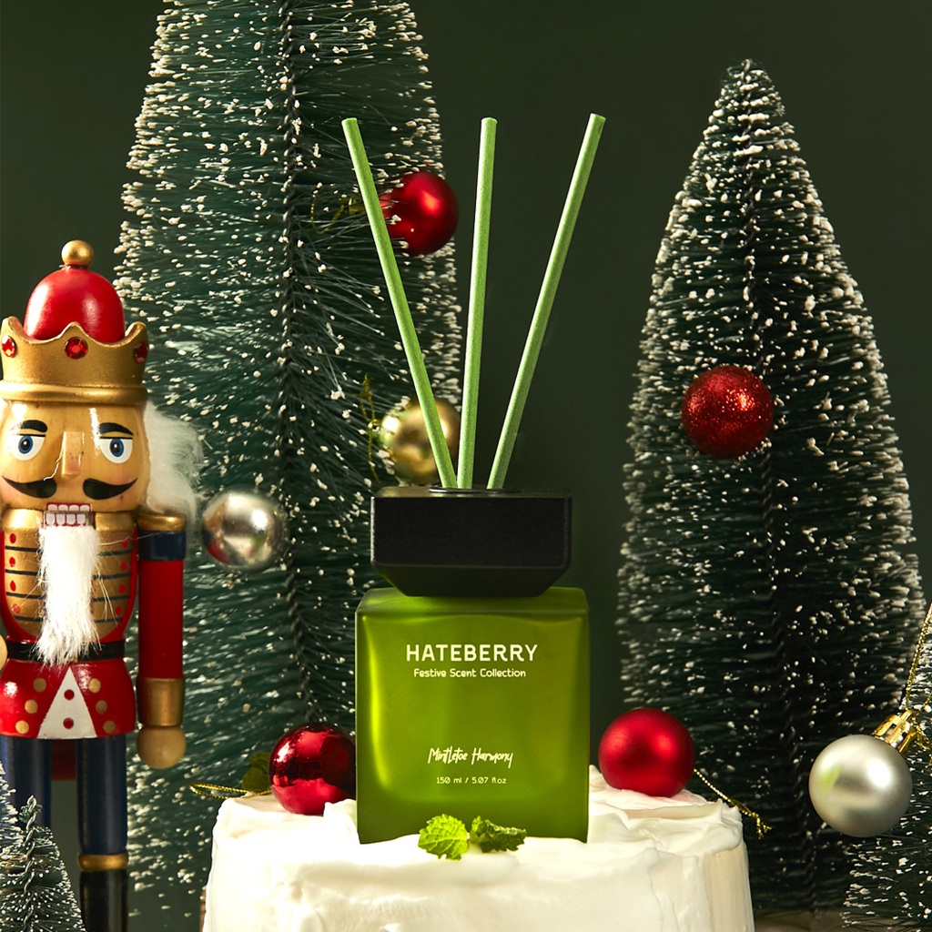 HATEBERRY SCENT ก้านไม้หอมปรับอากาศ กลิ่น Mintletoe Harmony ขนาด 150 ...
