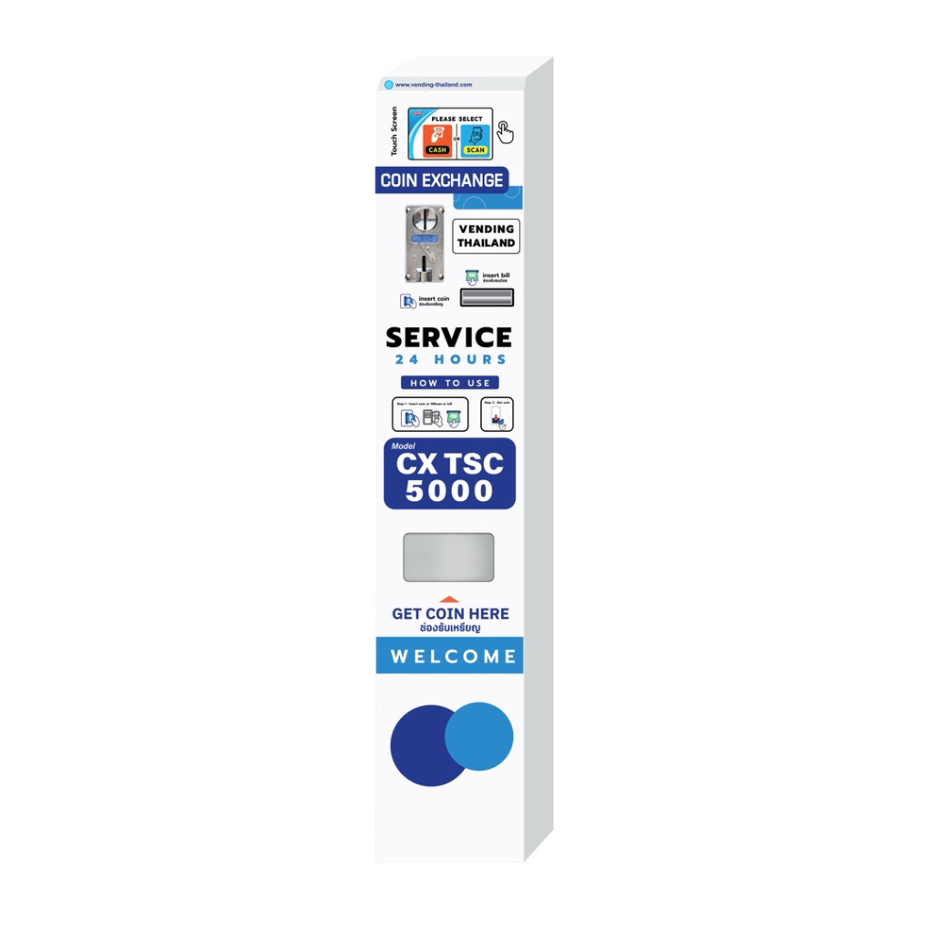 Smart Touch Coin Exchanger | Coin–Cash–QR | เครื่องแลกเหรียญอัจฉริยะ ...