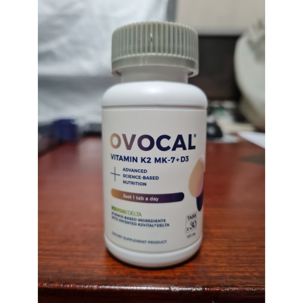 OVOCAL (Vitamin K2 MK-7 + D3) 30 TAB วันที่หมดอายุ (EXP): 19/12/69 ...