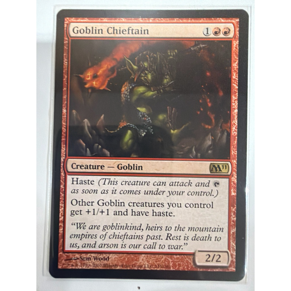 2011 Core Set: Goblin Chieftain ของแท้พร้อมส่ง MTG Magic the gathering ...