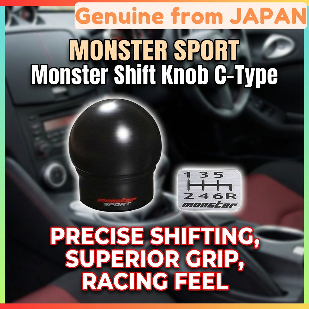 MONSTER SPORT Shift Knob Monster Shift Knob C-Type M12×P1.25, Spherical ...