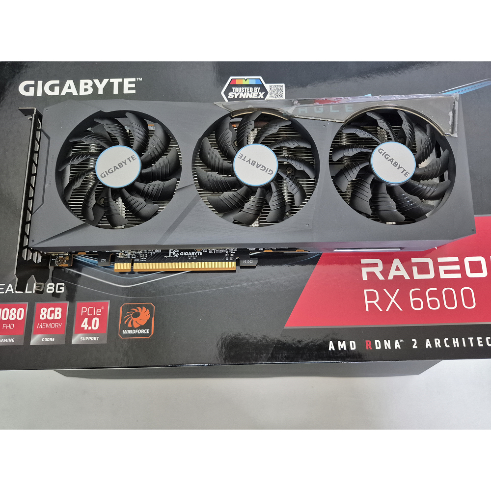 VGA การ์ดจอ มือ2 Redeon RX6600 Eagle 8 GB x3 Fan มีกล่อง | Shopee Thailand