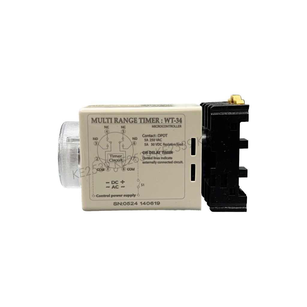 WIP ไทม์เมอร์หน่วงเวลา WT-34 220VAC 380VAC Type A-B-C-D TIMER ไทมเมอร์ ...