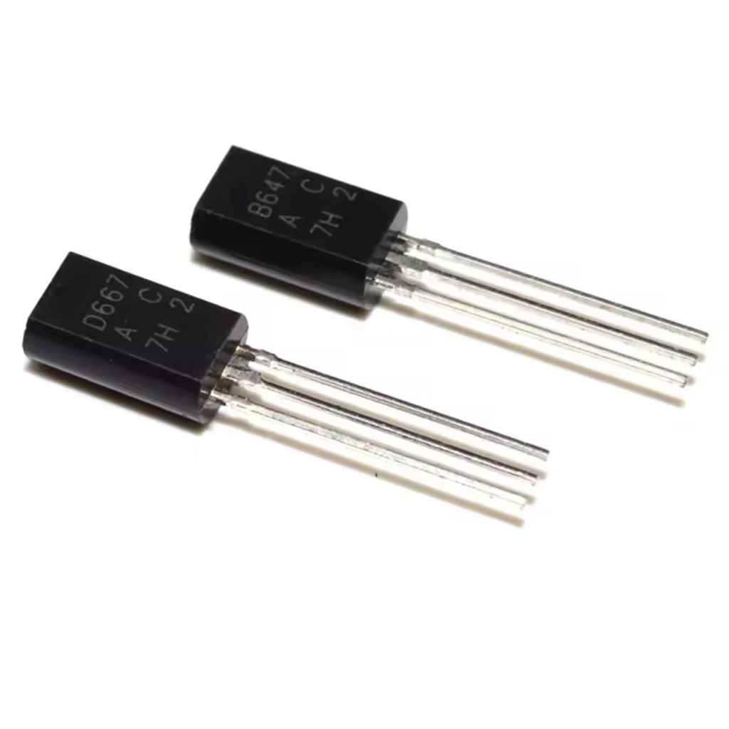 ของแท้ใหม่แกะกล่อง 2SB647 2SD667 TO92 7 D667 B647 ทรานซิสเตอร์ NPN แบบ ...