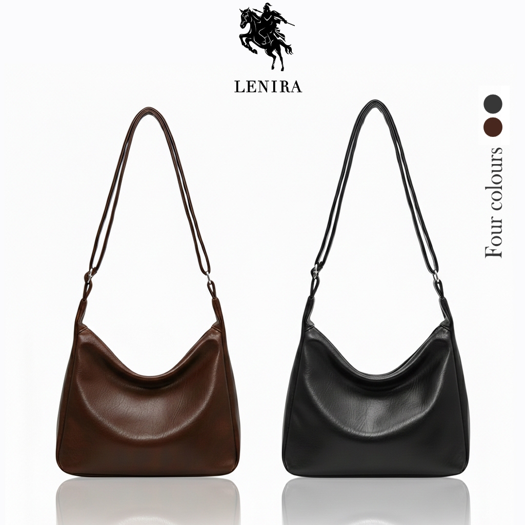 Lenira (B2555) กระเป๋าสะพายข้างหนังพียู (ใส่ไอแพดได้) | Shopee Thailand