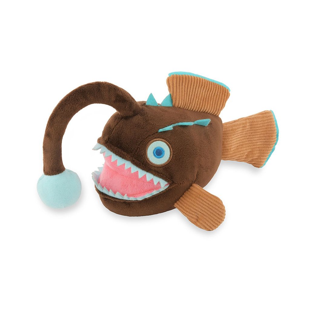 PLAY Deep Sea Monster Angler Fish Plush Dog Toy Ocean Buddies ...