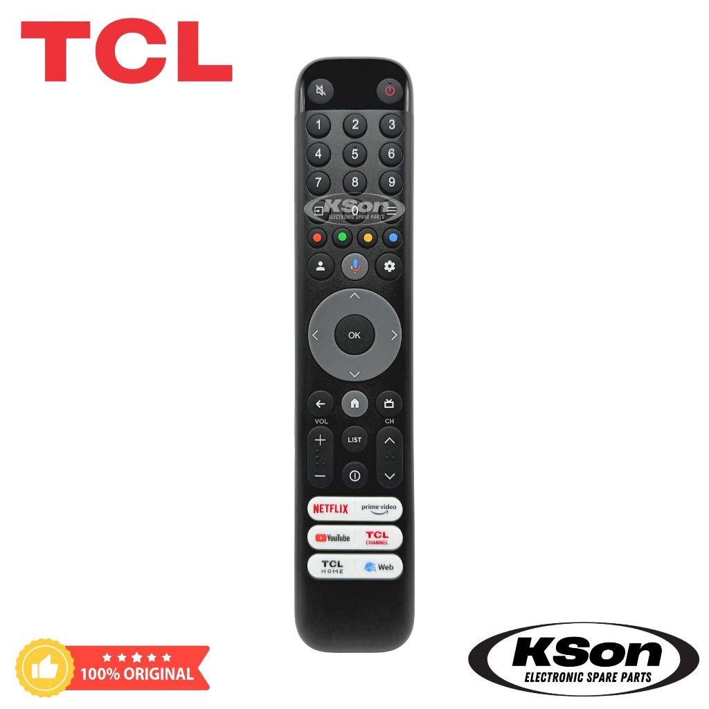 รีโมททีวี ทีซีแอล ของแท้ มีระบบสั่งการด้วยเสียง Original TCL TV Remote ...