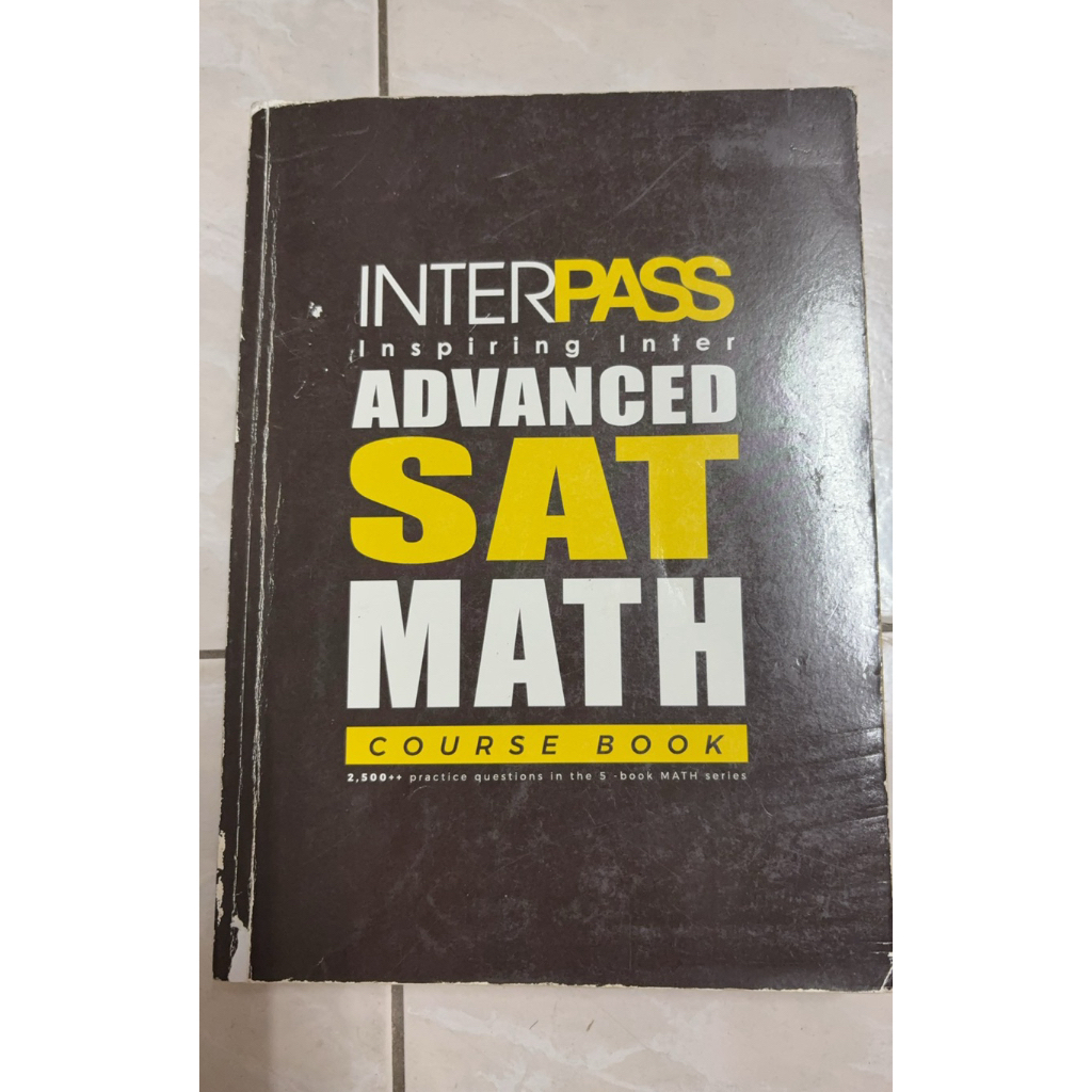 Advanced sat math course book มือสอง | Shopee Thailand