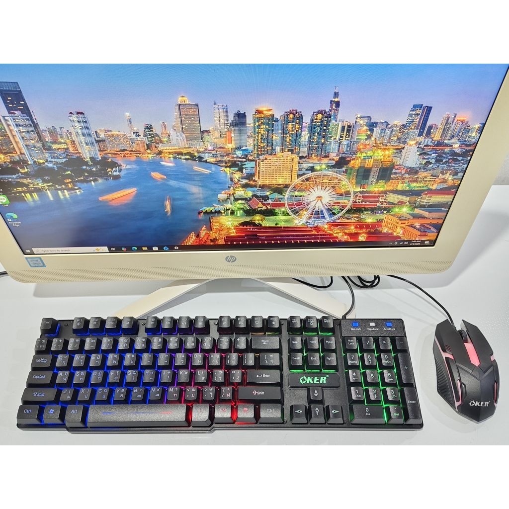 All in one อออินวัน คอมพิวเตอร์ มือสอง ราคาถูก รุ่น HP 22-b204l corei3 ...