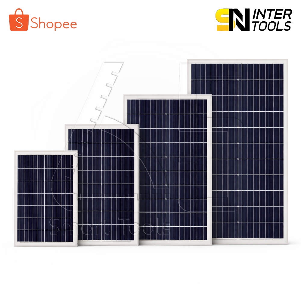 [ลดพิเศษ] BLUETECH แผงโซล่าเซลล์ 6V สายยาว พร้อมขาตั้ง PolyCrystalline ...