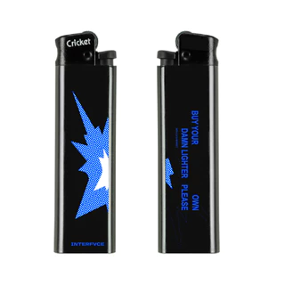 INTERFVCE LIGHTER - BLACK ไฟแช็ค สีดำ