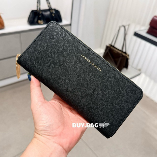 CHARLES & KEITH ( ใช้โค้ดลด30% ) Zip-Around Long Wallet CK6-10770552-1 ...