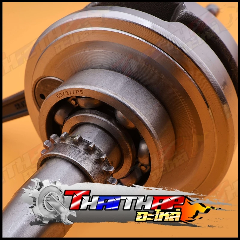ข้อเหวี่ยง KPH wave125 R/S/X/I บังลม dream125 ชุดเพลาข้อเหวี่ยง ้แบบเดิม ไม่ชัก พร้อมลูกปืน ข้อเหวี่ยง125 รูปที่ 2