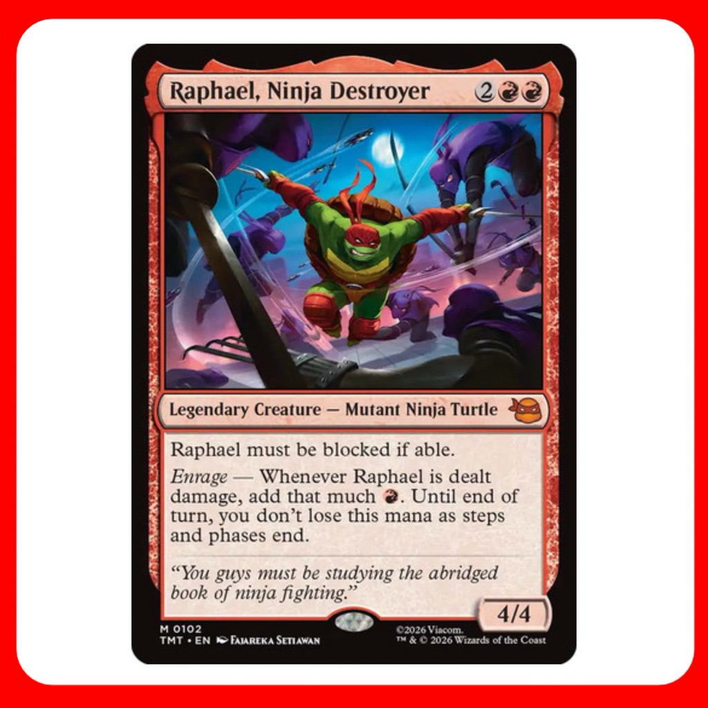 [MTG] Raphael, Ninja Destroyer [TMT] [RED] [MYTHIC] [NORMAL] [ENG ...