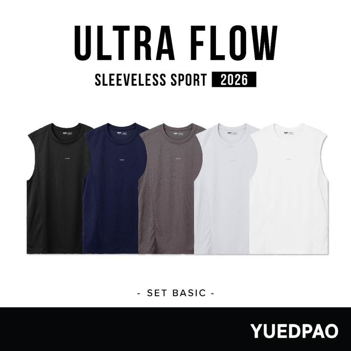 Yuedpao Sportswear - Ultra Flow Sleeveless Sports 2025+2026 (Set Basic) เสื้อออกกำลังกายแขนกุด เสื้อกีฬา (10 สี) — เสื้อผ้ากีฬาและเครื่องแต่งกาย แบรนด์ Yuedpao ของแท้ 100% เช็คราคาจาก Shopee Lazada thumbnail 8