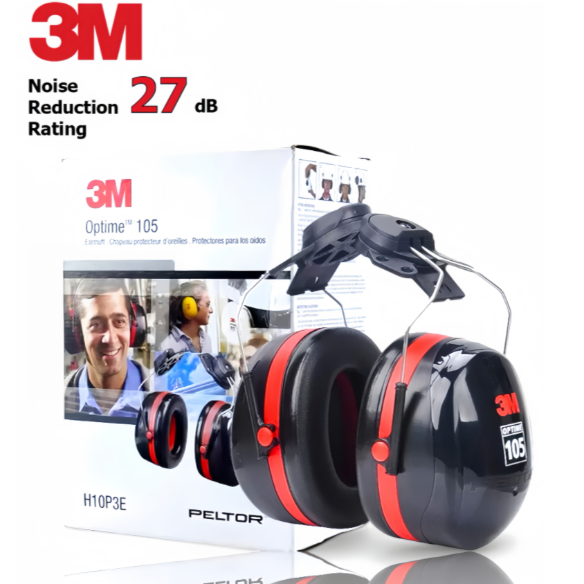 3M ที่ครอบหูนิรภัยแบบติดหมวก รุ่น Optime 105 H10P3E ลดเสียง 27 เดซิเบล ...