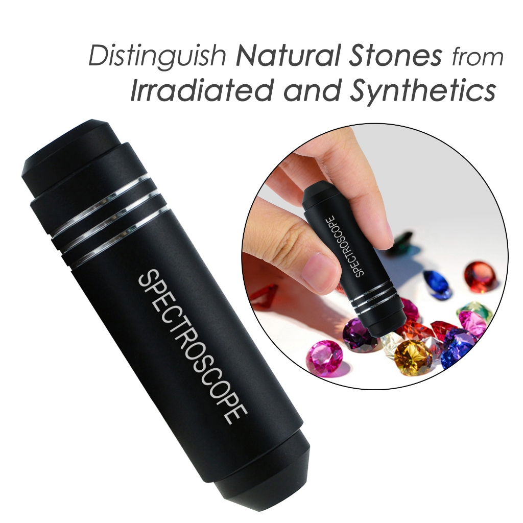Pocket Diffraction Grating Gemological Spectroscope เครื่องมืออัญมณีหิน ...