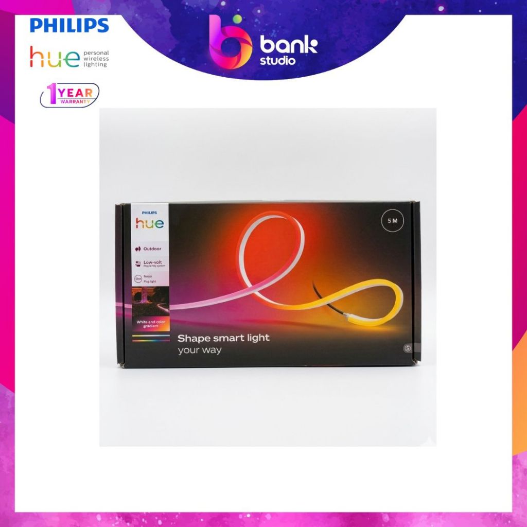 (ประกัน 1 ปี) ไฟเส้น LED อัจฉริยะ Philips Hue Outdoor Neon Strip light ...