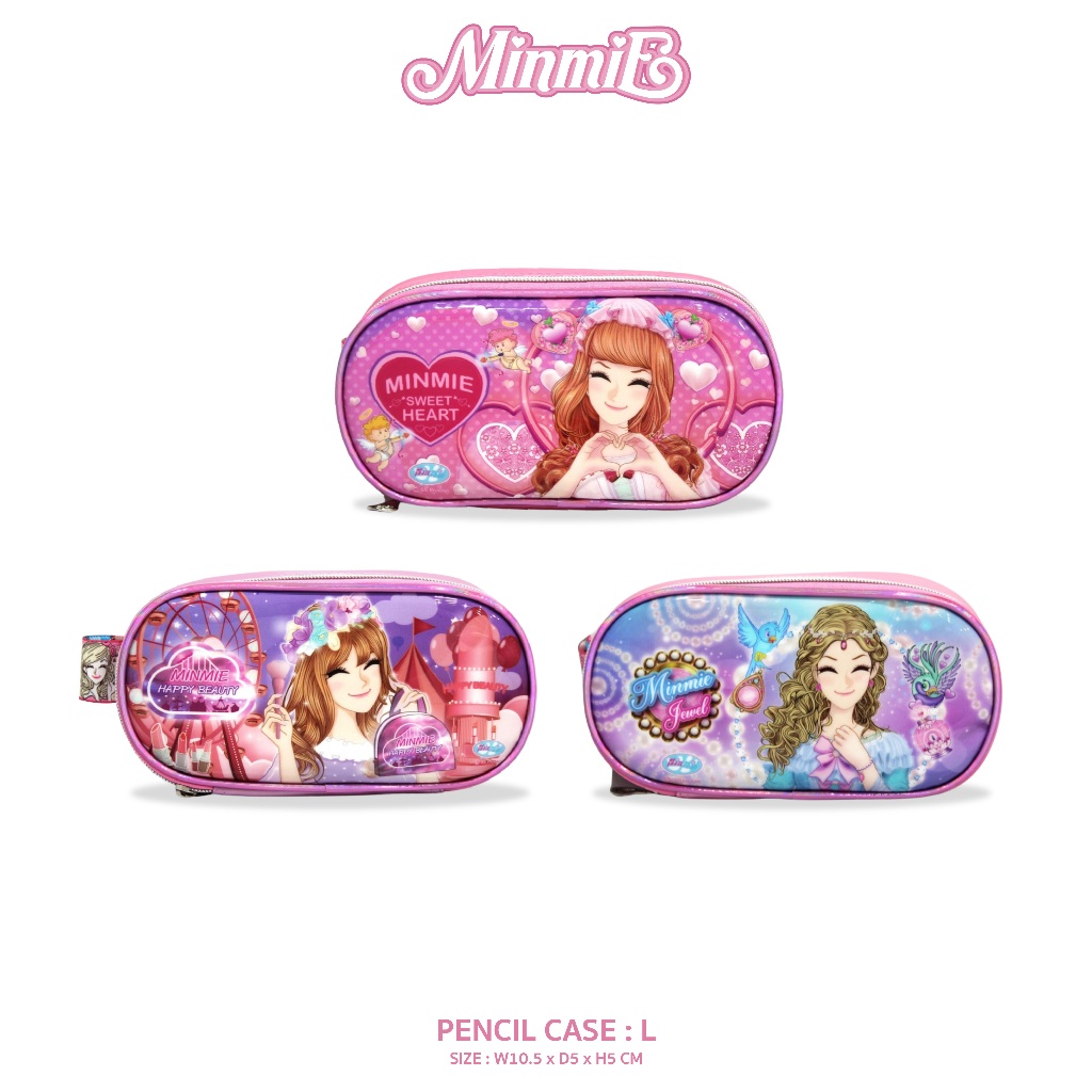 Minmie กระเป๋าเครื่องเขียน กล่องใส่ดินสอลายน่ารัก ลายเจ้าหญิง | Shopee ...