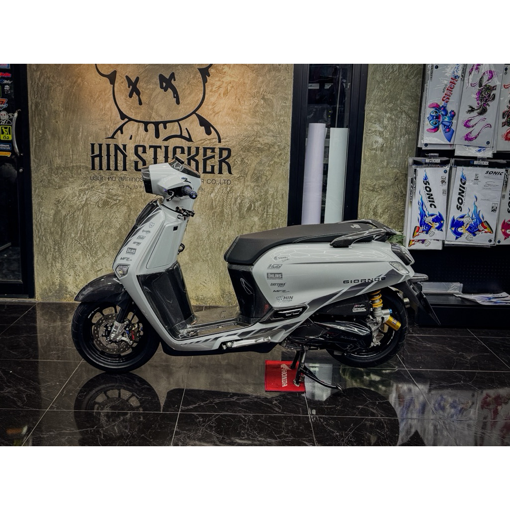 Hin sticker | สติ๊กเกอร์จีออโน่ ลายฟาส 1 ชุดติดได้รอบคัน ฟรีที่รีด 1 ...