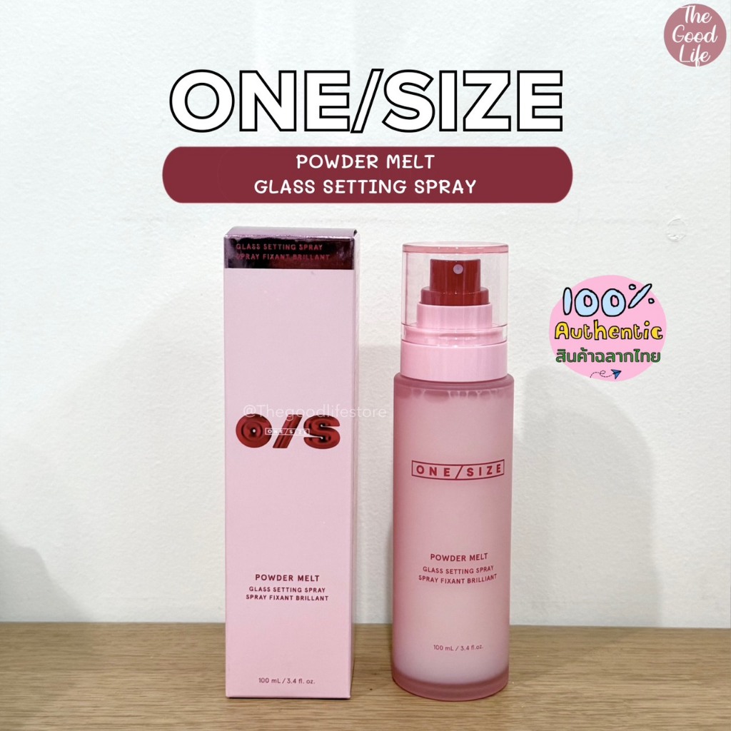 ONE/SIZE Powder Melt Glass Setting Spray ของแท้ ชอปไทย | Shopee Thailand