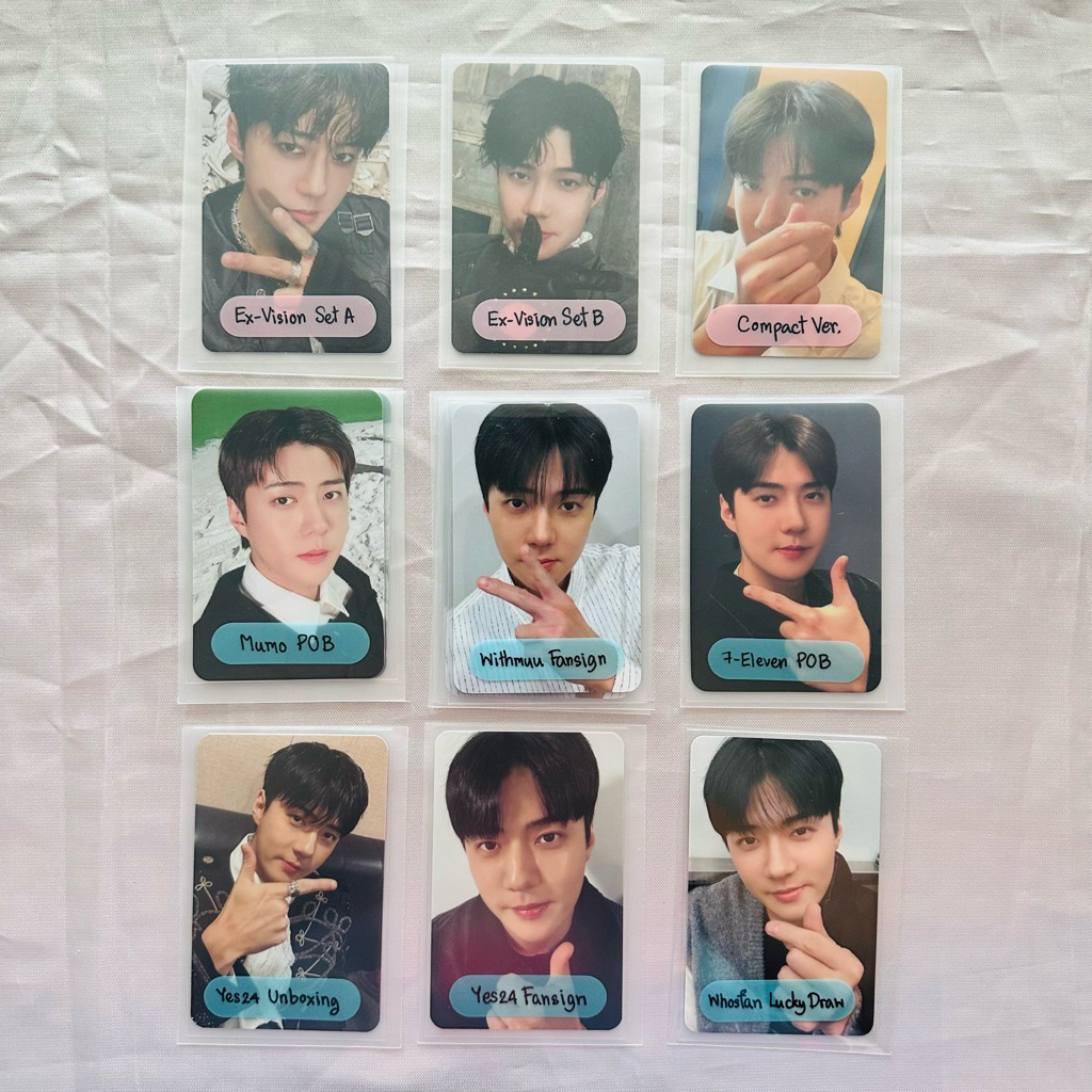 [พร้อมส่ง อัปเดต 14 พ.ค.] EXO Reverxe Official Card : SEHUN | Shopee ...