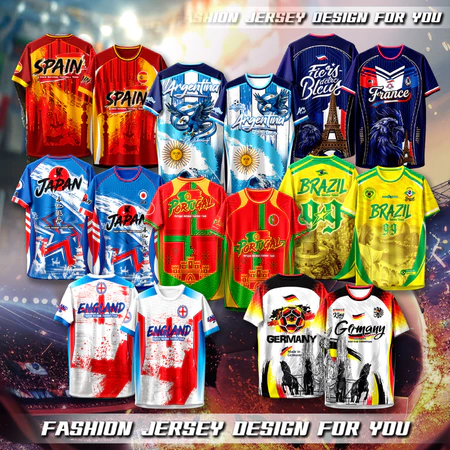 เสื้อบอล เสื้อกีฬาคอกลม เสื้อทีมชาติ 2026 เนื้อผ้าใส่สบาย สีสวย
