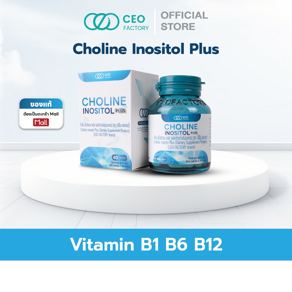 Choline Inositol Plus โคลีน อิโนซิทอล พลัส (CEOFactoryBrand) | Shopee ...