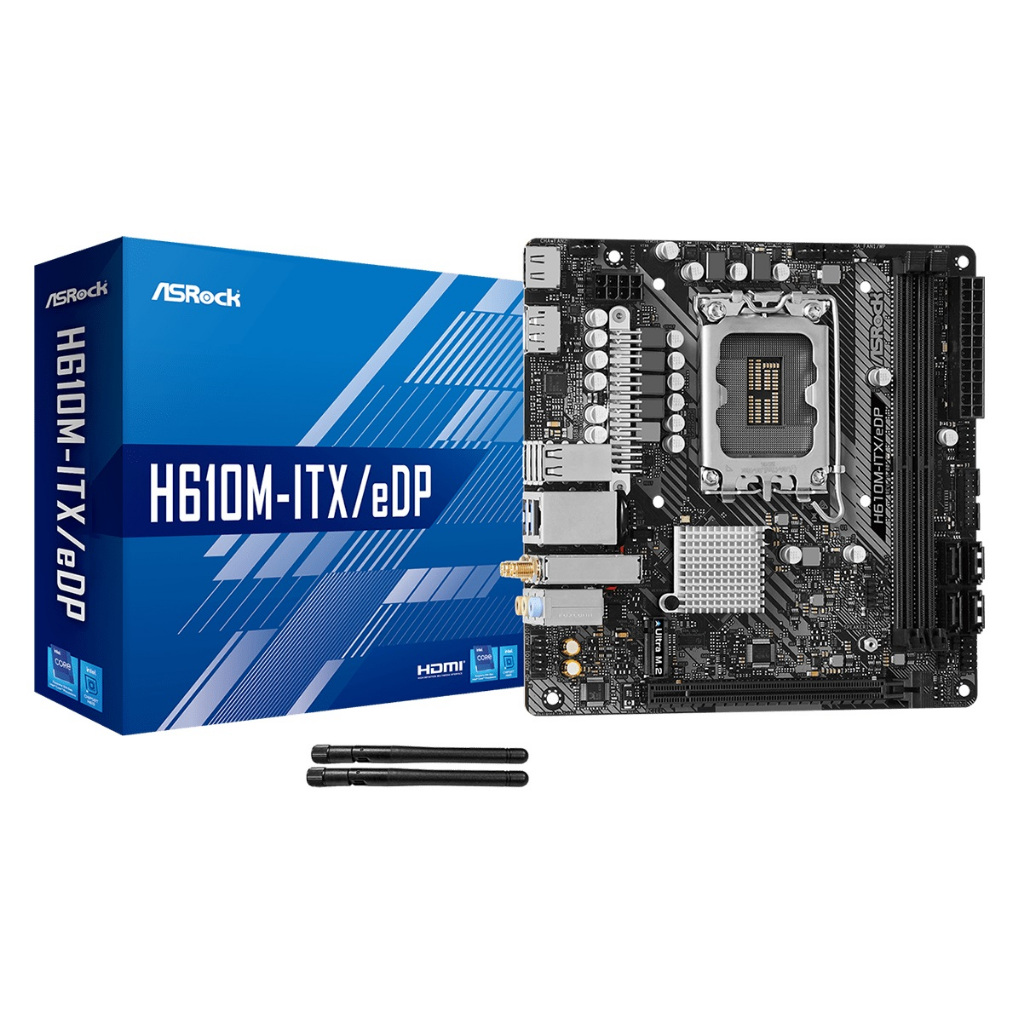 ASRock H610M-ITX/eDP Intel iTX DDR4 LGA1700 Motherboard เมนบอร์ด ...