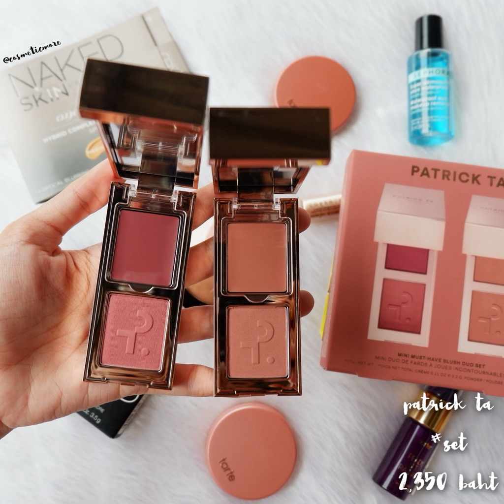 พร้อมส่ง! [แยกขาย] ❤️ patrick ta mini must-have blush duo set