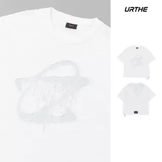 URTHE - เสื้อยืด Oversize รุ่น UNRULED FAITH T-SHIRT - Col. OZDE UNTITLED