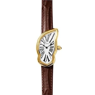 LAPHONT MELTING WATCH SLIM GOLD CASE MENS BAND BROWN