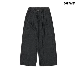 URTHE - กางเกงขายาว ลายทาง รุ่น LANE BARREL PANTS
