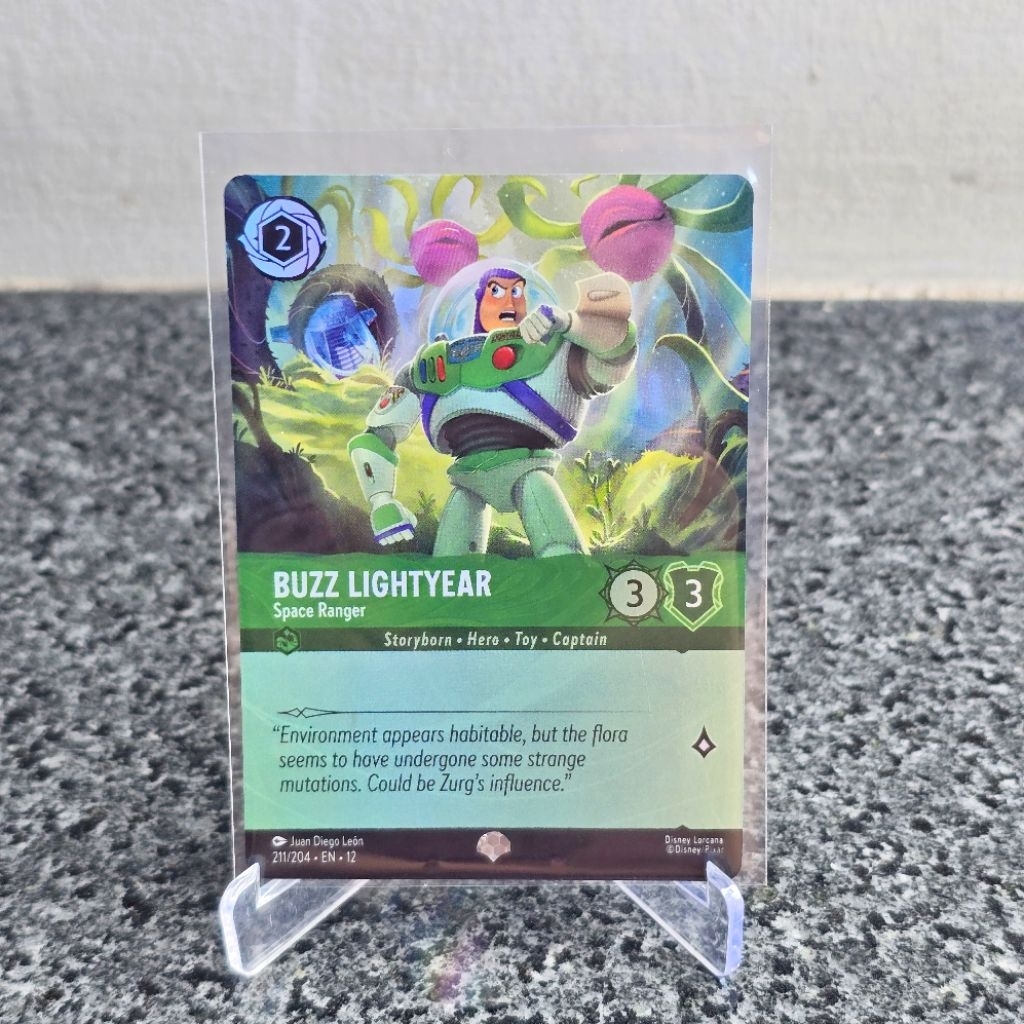 การ์ด Disney Lorcana Buzz Lightyear Space Ranger Epic Foil 211/204 EN ...