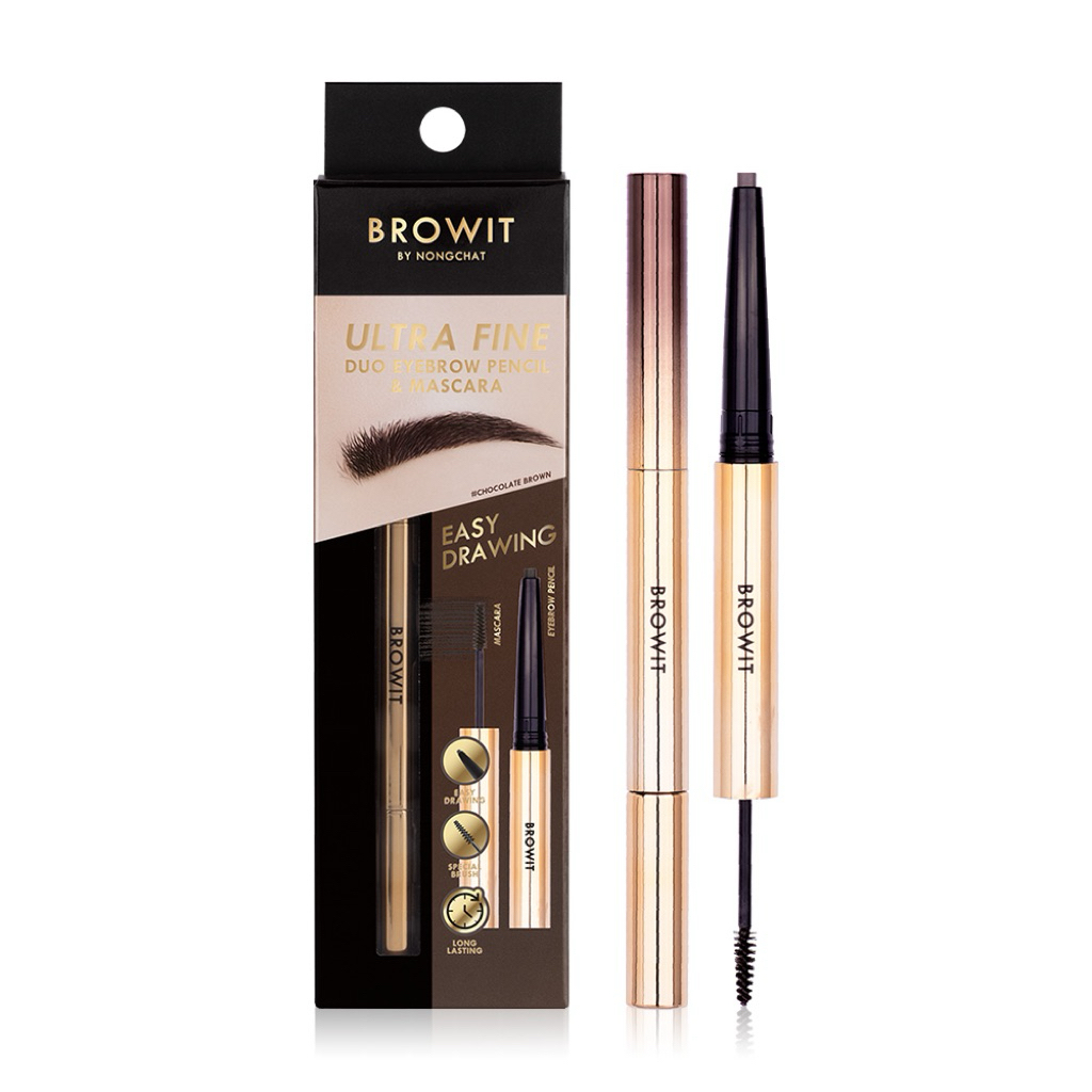 บราวอิท ดินสอเขียนคิ้วแบบ 2 IN 1 ในแท่งเดียว Browit Ultra Fine Duo ...