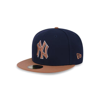 หมวกแก๊ป New Era รุ่น 59Fifty MLB Cooperstown Pack New York Yankees 2-Tone Bronze Visor Night Shift Navy 59Fifty Cap