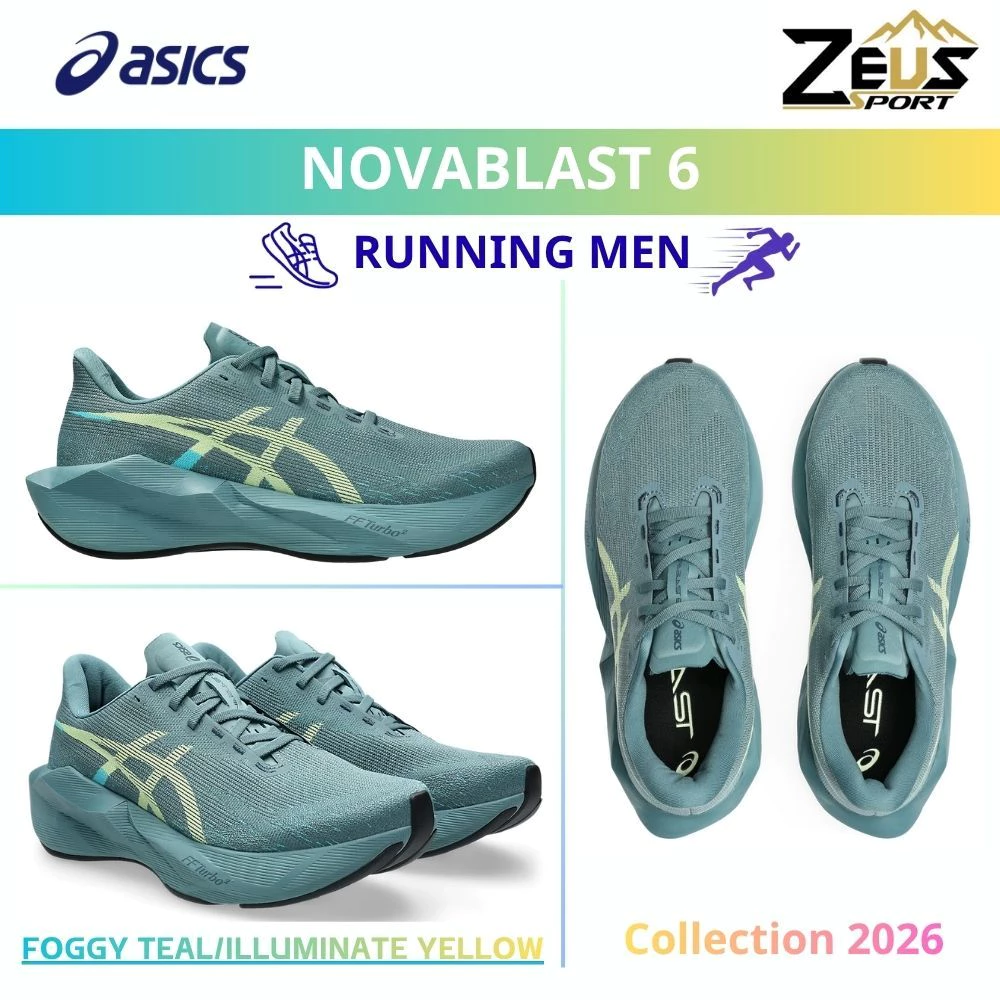 ASICS NOVABLAST 5 & 6 รองเท้าวิ่งผู้ชาย [RUNNING MEN] Daily Runner “นุ่ม เด้ง และตอบสนองดี” มากยิ่งขึ้น Easy Run