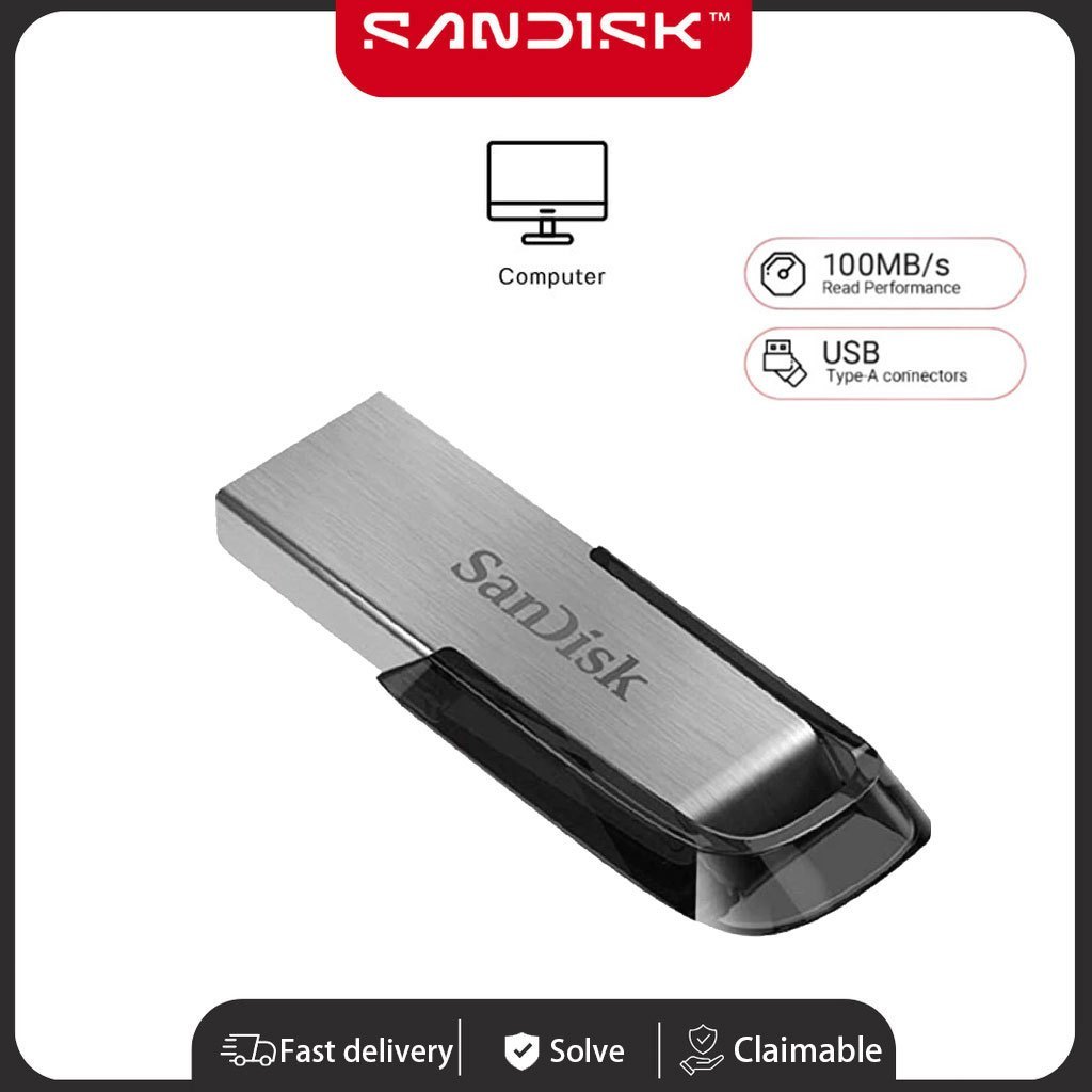 (ส่งด่วน) SANDISK Flash Drive USB 3.0 Ultra Flair 32GB/64GB/128GB/256GB ...