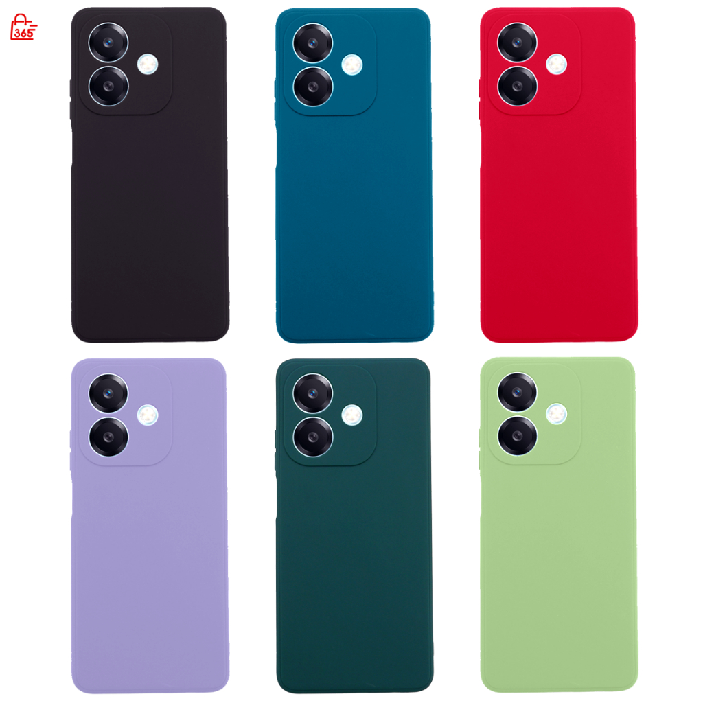 เคส สำหรับ OPPO A3x CPH2641 เคสซิลิโคนนิ่ม สีพื้น กันกล้อง TPU บาง ...