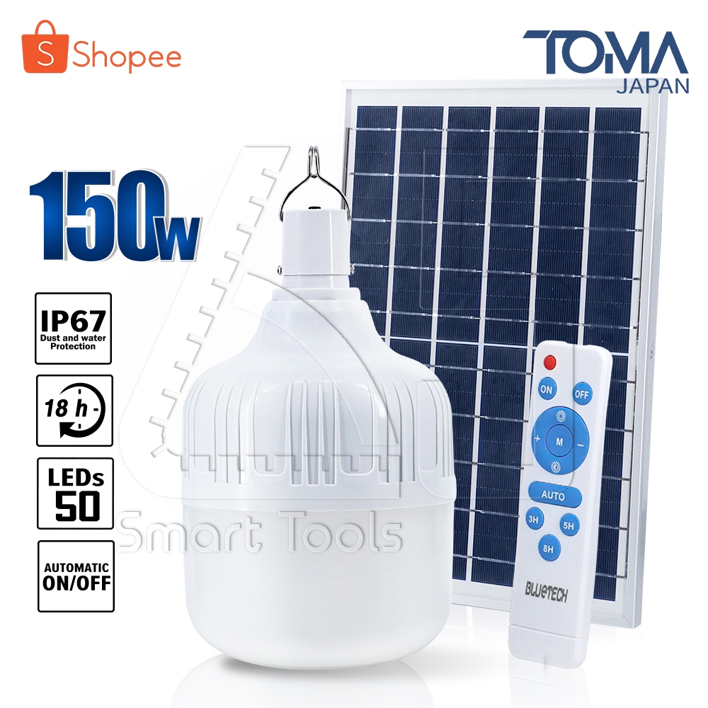 [ลดพิเศษ] BlueTech USA ไฟตุ้ม ไฟโซล่าเซลล์ Solar Light Solar Cell 150 ...