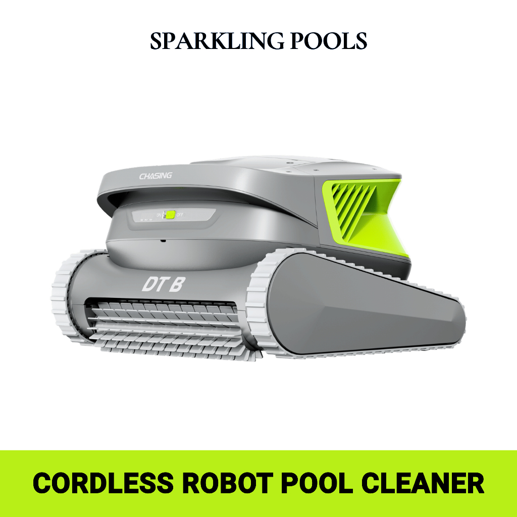 NEW ARRIVAL! หุ่นยนต์ทำความสะอาดสระว่ายน้ำไร้สาย Chasing DT-B Cordless ...