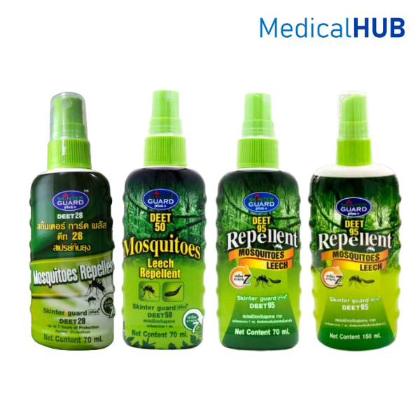 Skinter Guard Deet Spray สกินเตอร์การ์ด สเปรย์กันยุง 28%70ml / 50%70ml ...