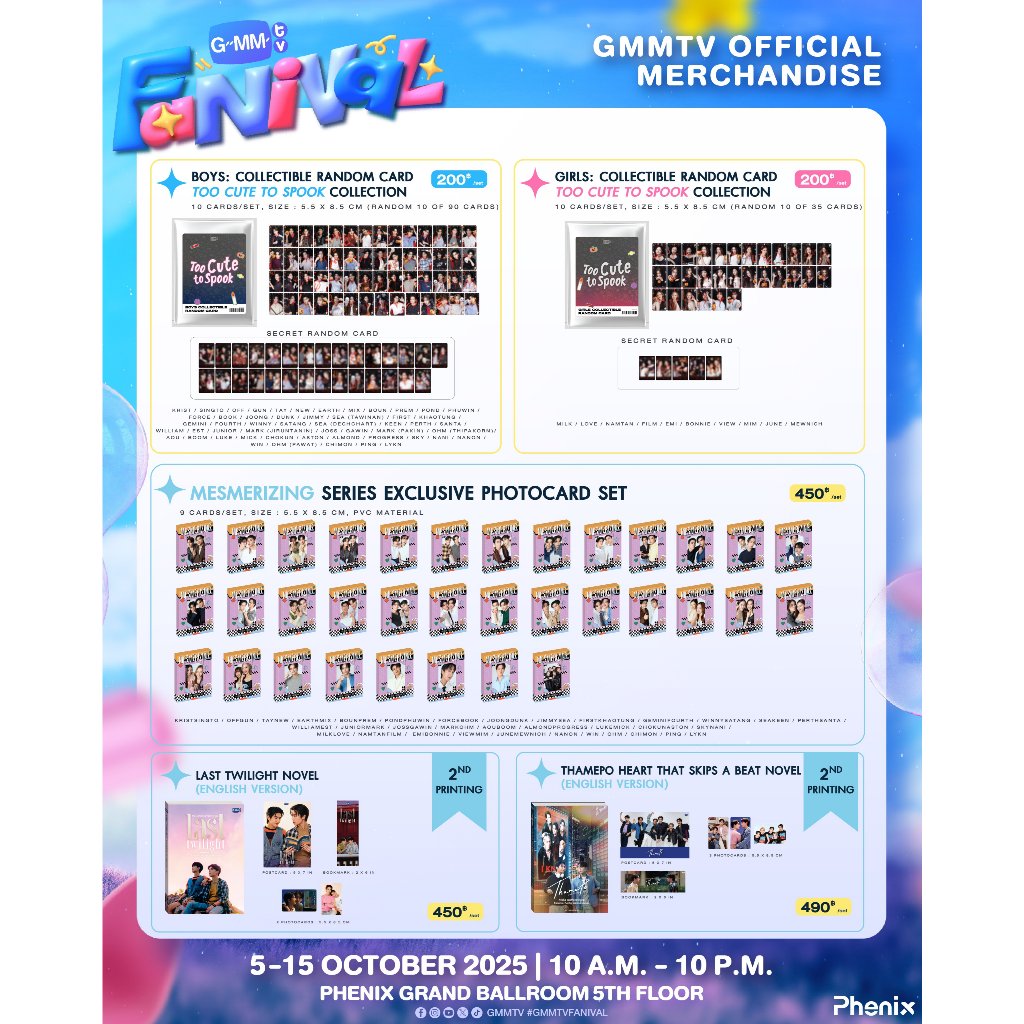 GMMTV FANIVAL GEMINIFOURTH PONDPHUWIN JIMMYSEA FORCEBOOK JOONGDUNK
