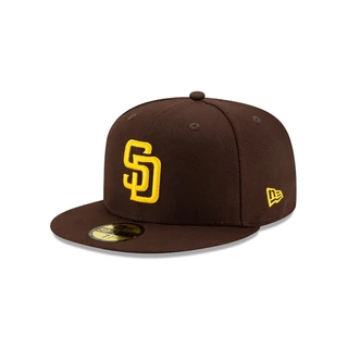 New Era หมวกรุ่น San Diego Padres Authentic Dark Brown 59Fifty Cap