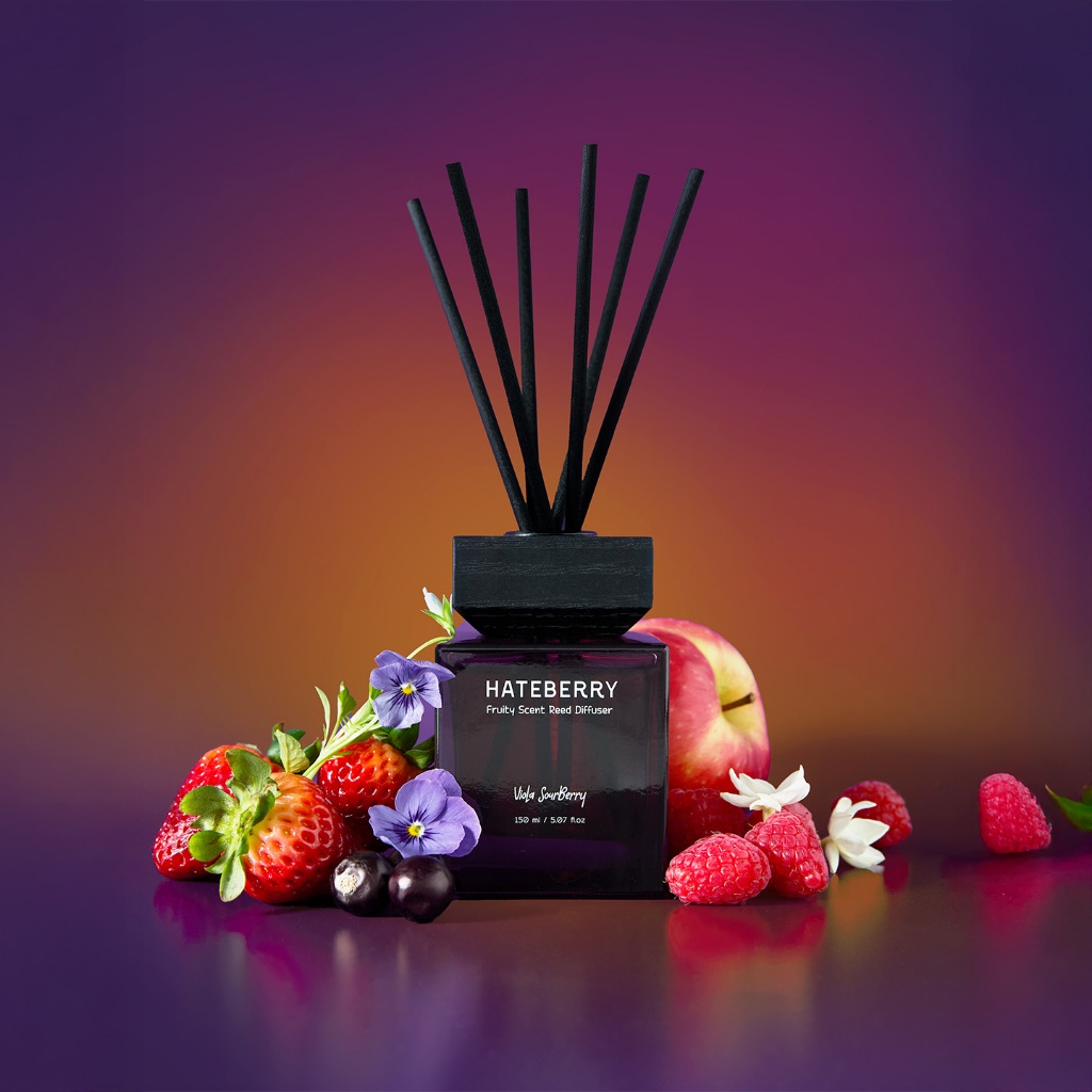 HATEBERRY SCENT ก้านไม้หอมปรับอากาศ กลิ่น Viola SourBerry ขนาด 150 มล. ...
