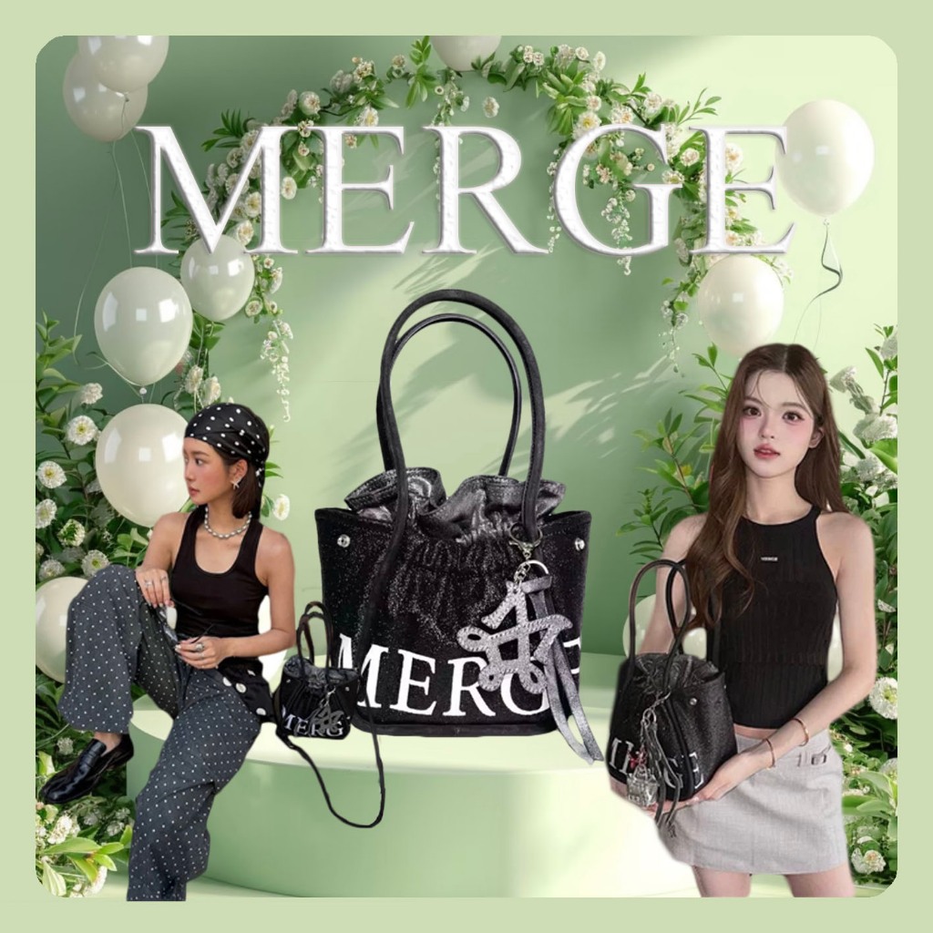 【100%ของแท้】 Merge A Day Bag Mini Black กระเป๋าสะพายไหล่ | Shopee Thailand