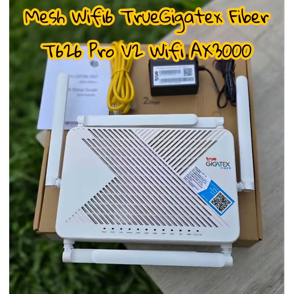 อุปกรณ์กระจายสัญญา Mesh Wifi6 TrueGigatex Fiber T626Pro V2 Wifi AX3000 ...