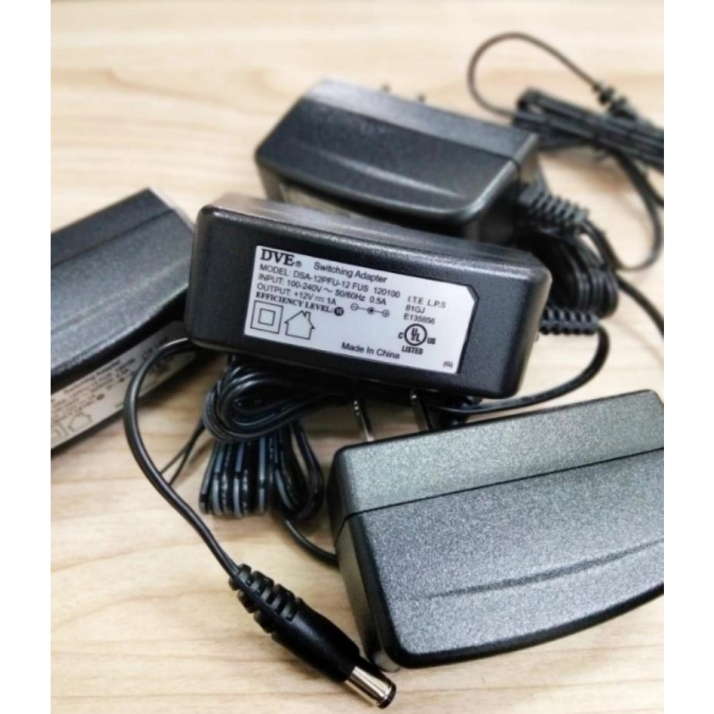 Adaptor Hi-view กล้องวงจรปิด 12V DC / 1A (เกรดอย่างดี) หรือ DVE Adapter ...