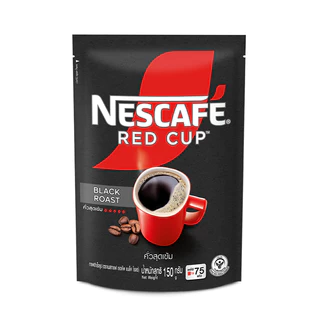โปรโมชั่น Flash Sale : NESCAFÉ Red Cup Black Roast เนสกาแฟ เรดคัพ กาแฟสำเร็จรูป แบล็คโรสต์ แบบถุง ขนาด 150 กรัม แพ็ค 3 ถุง NESCAFE