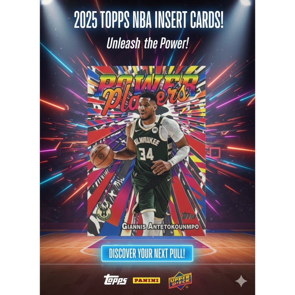**2025 Topps NBA Insert Card Selection: POWER PLAYERS, 8-BIT BALLERS ...